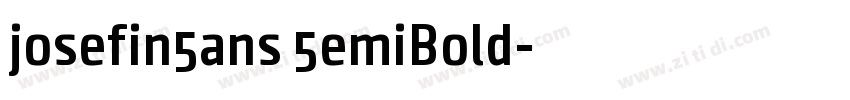 josefin5ans 5emiBold字体转换